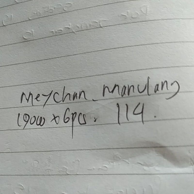 pesanan ka @meychan_manulang