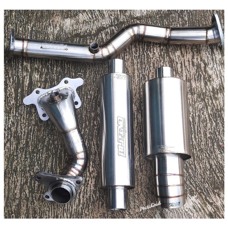 Full set alpino for brio downpipe frontpipe alpino resonator alpino muffler alpino S03