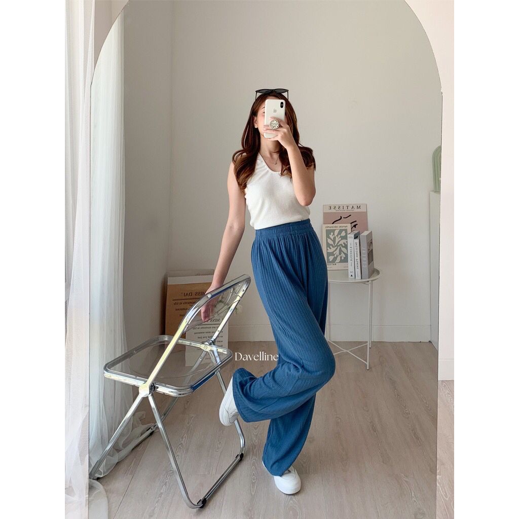 MASHA KNIT PANTS Celana Kulot Knit Premium