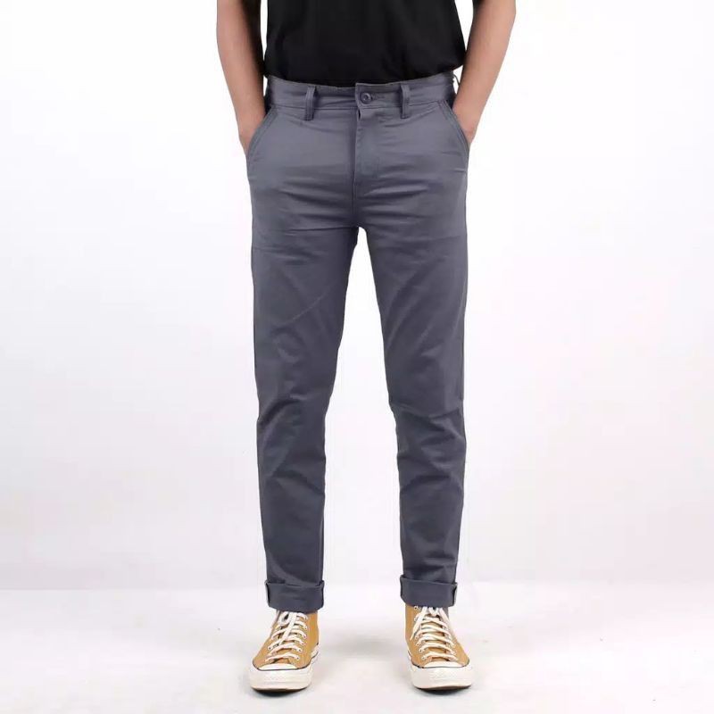 Celana Panjang Chinos Pria Slim Fit / Chinos Fashion Pria 28-38