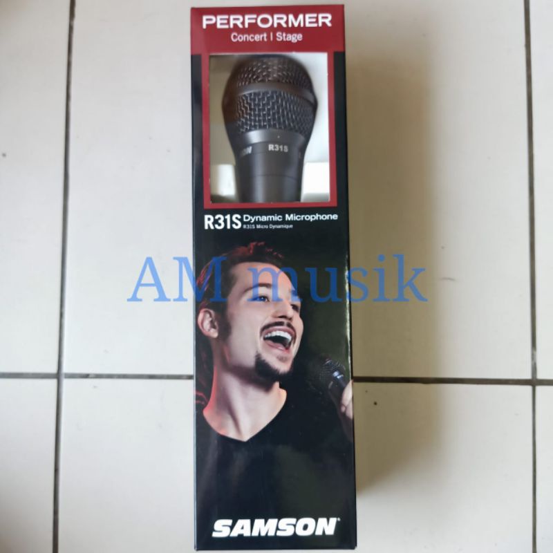 MIC KABEL SAMSON R31S DYNAMIC MICROPHONE ORIGINAL