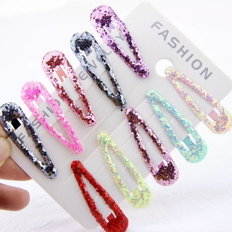 Jepit Clip Rambut Korea  Wanita Colorfull Hair Clip Set  Jepitan Rambut Warna Warni Tiptop Glitter Aksesoris Jepit Rambut Murah