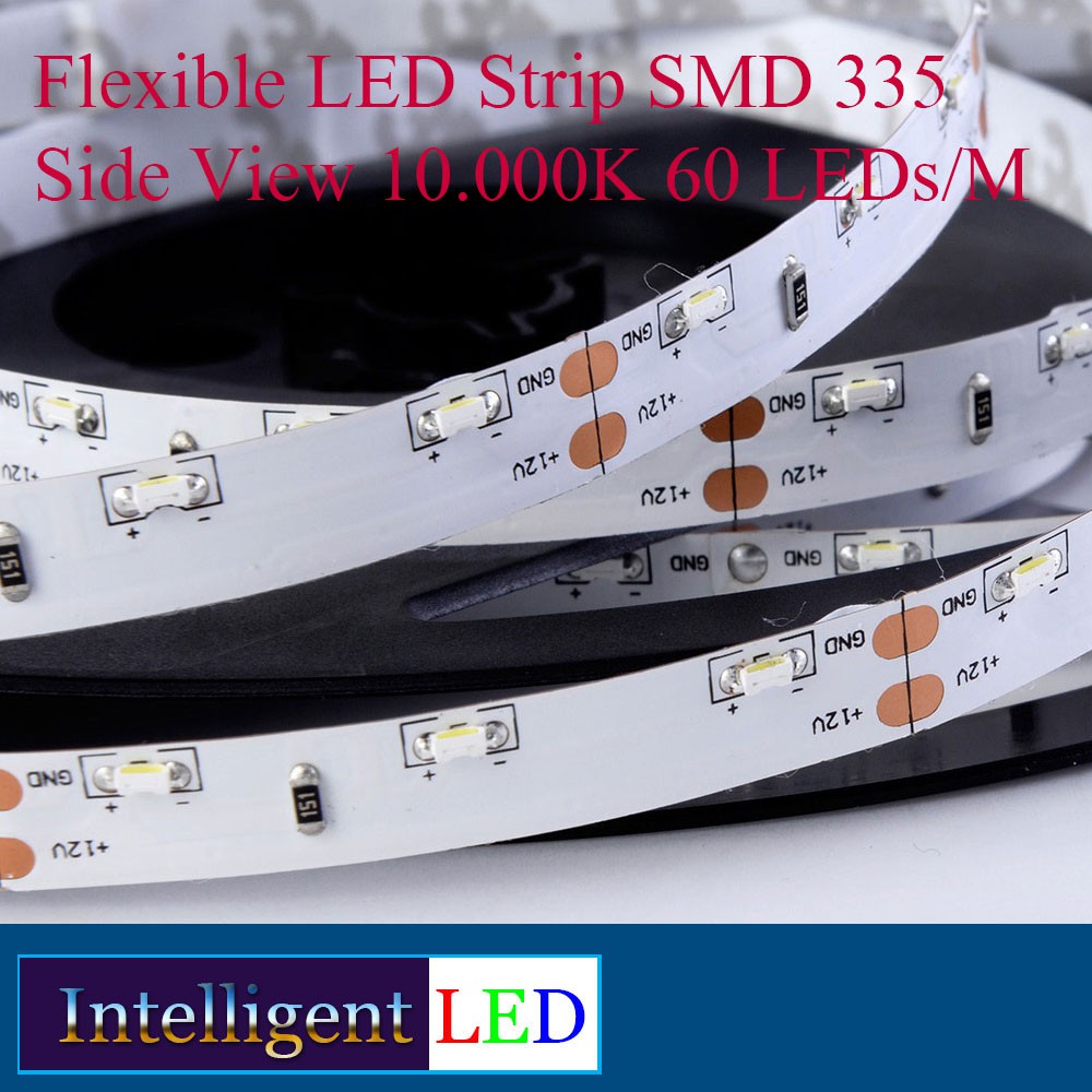 Flexible LED Strip SMD 335 Side View 10.000K 60 LEDs/M (Kesamping)