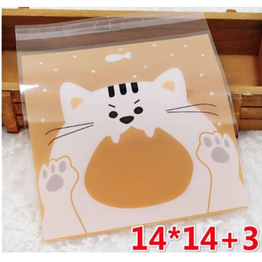 

Plastik Fancy Cookies - Kue - Permen - Coklat - Accessories Orange Cat 14x14