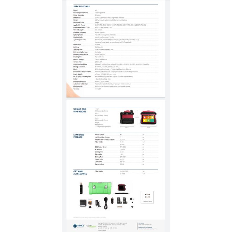 fusion splicer inno M9 backbone/splicer inno m9