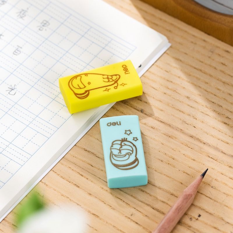 

Deli Larva School Eraser/ Penghapus Pensil Eco PVC Isi 3 pcs/pack Menghapus dengan Bersih EH305