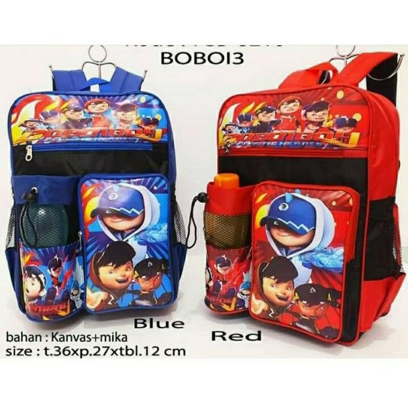 Tas Ransel Anak Laki-laki Karakter BOBOIBOY | Tas anak sekolah TK-SD | free Botol Minum