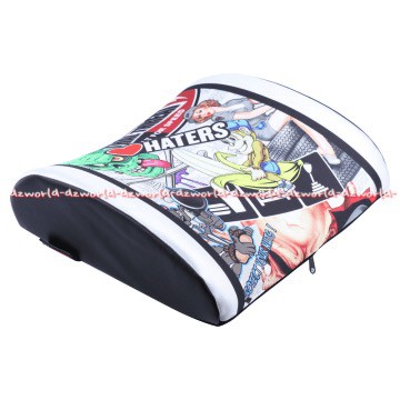 Lumbar Cushion Motif I love Heters Bantal Punggung Di Mobil Cushion Back