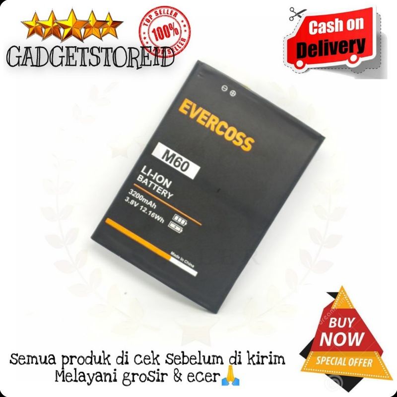 GG -Baterai Batre Hp Evercoss M6/M6A/M60/M6 -20 Original Batrai Batre Hp