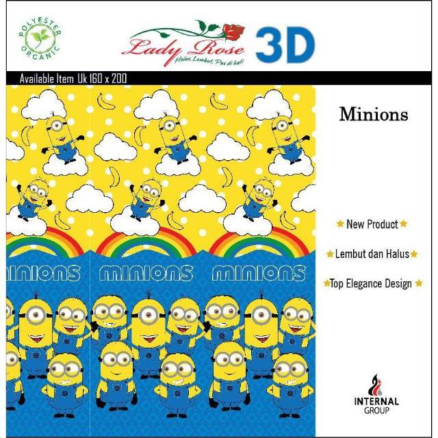 Selimut lady rose doraemon ultraman power ranger pooh nemo stich mickey mouse uk 160x200