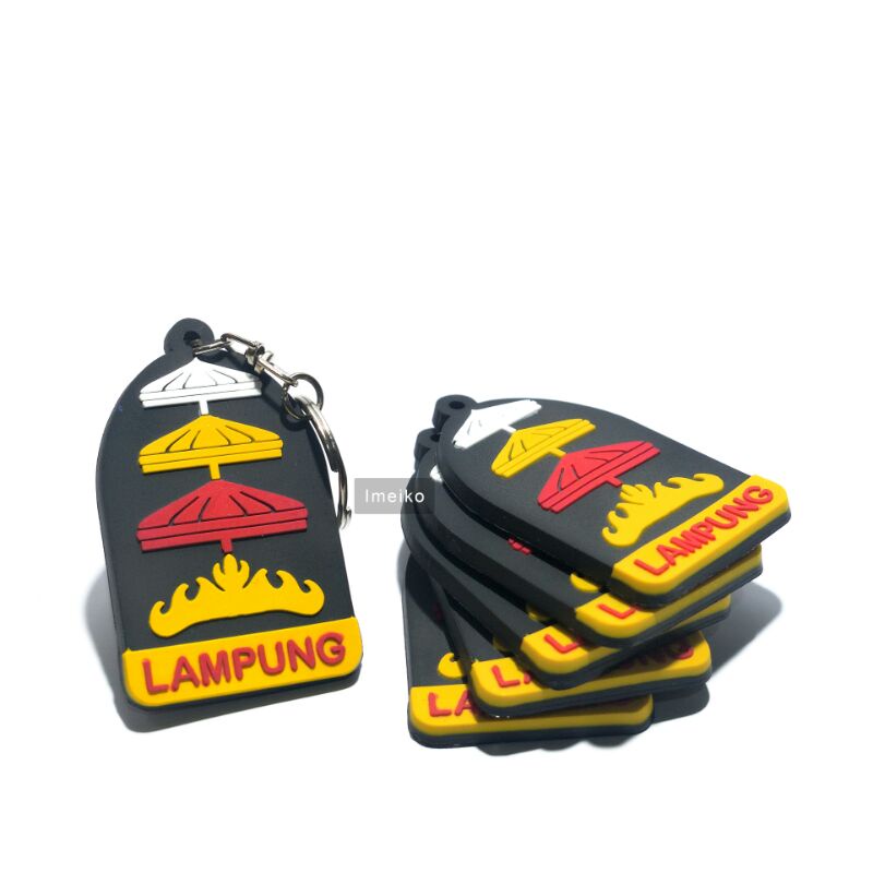 Gantungan Kunci Payung & Siger Lampung | Gantungan Kunci | Bahan Karet