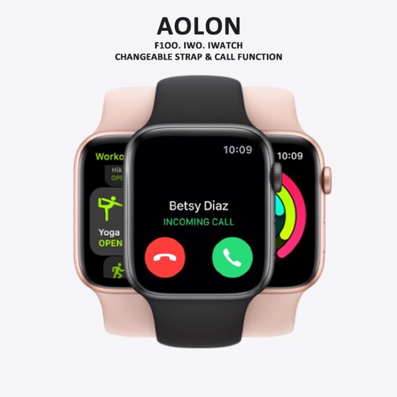 SMARTWATCH F100 BISA TELPON STEL MUSIC RAM BESAR