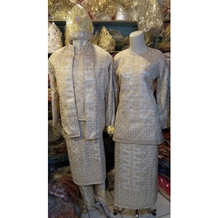 baju pengantin songket asli/tenun palembang