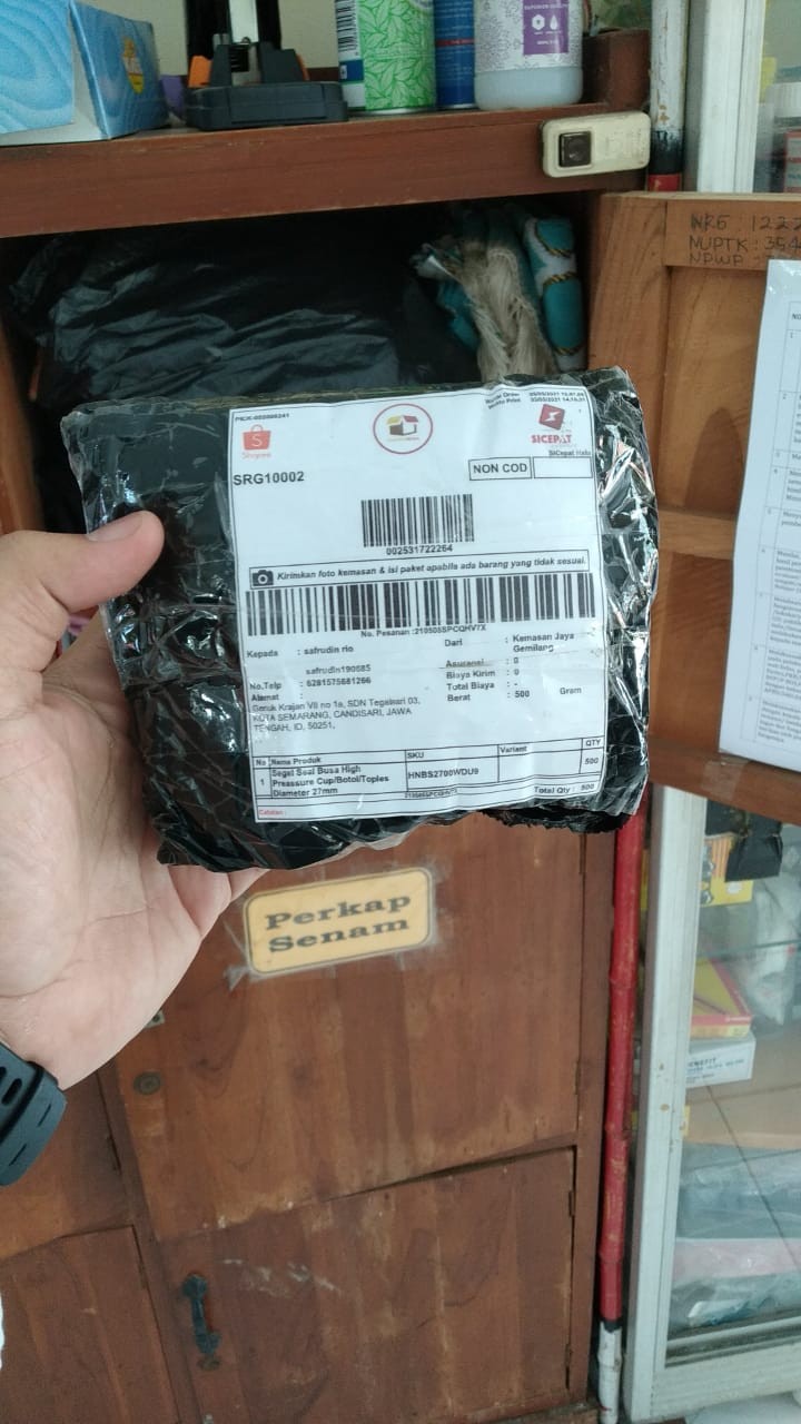 Segel Seal Busa High Preassure Cup/botol/toples Diameter 27mm