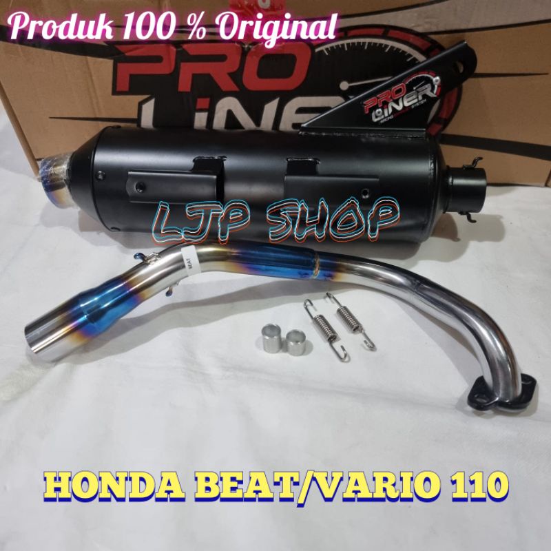 KNALPOT STANDAR RACING TSUGI TSUKIGI PRO LINER BEAT SCOOPY VARIO 110 LEHERAN BLUE