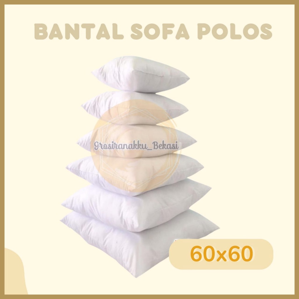 Bantal Sofa/Kursi Poloss Ukuran 60x60 cm