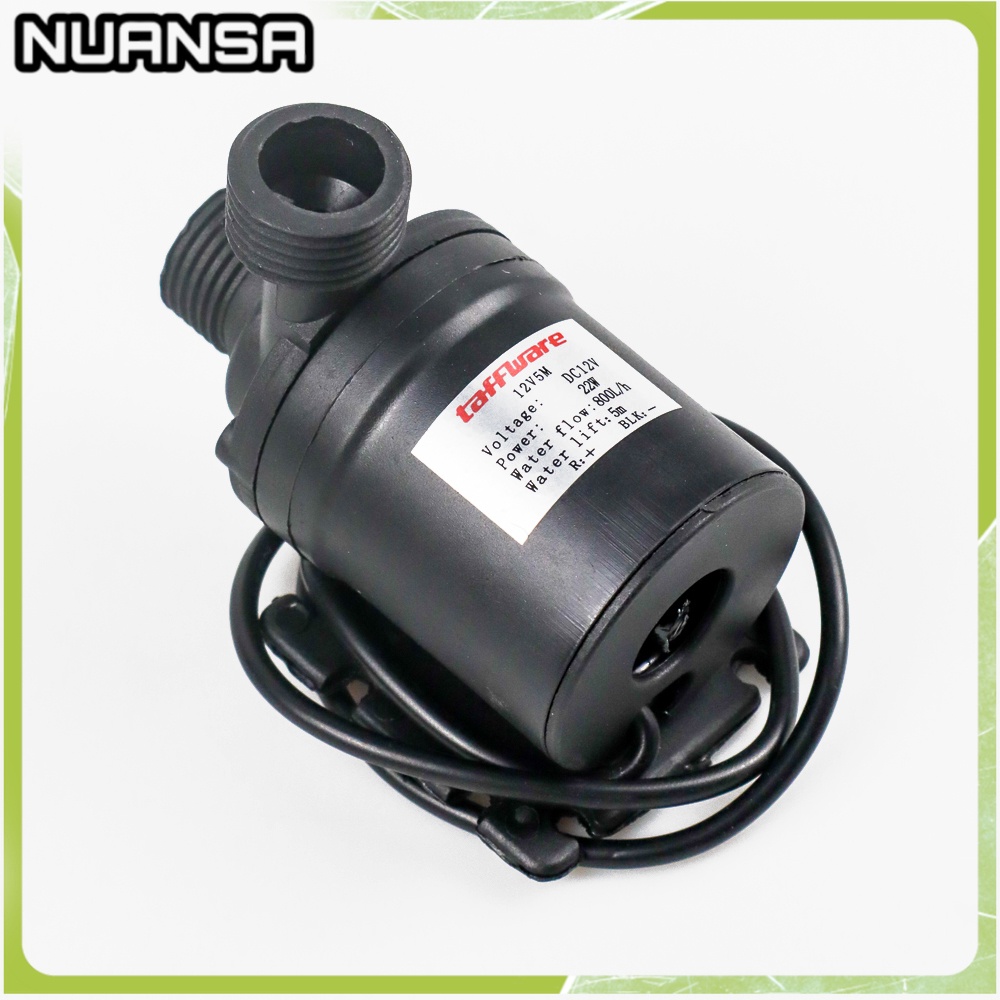 COD - Taffware Pompa Air Aquarium Ikan Submersible Pump Fish Tank 12V 22W - 12V5M