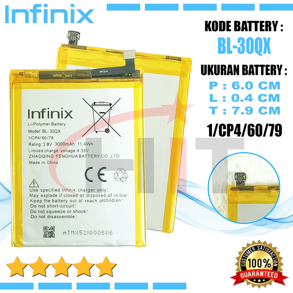 Baterai Battery INFINIX HOT S / HOT S PRO X521 BL-30QX