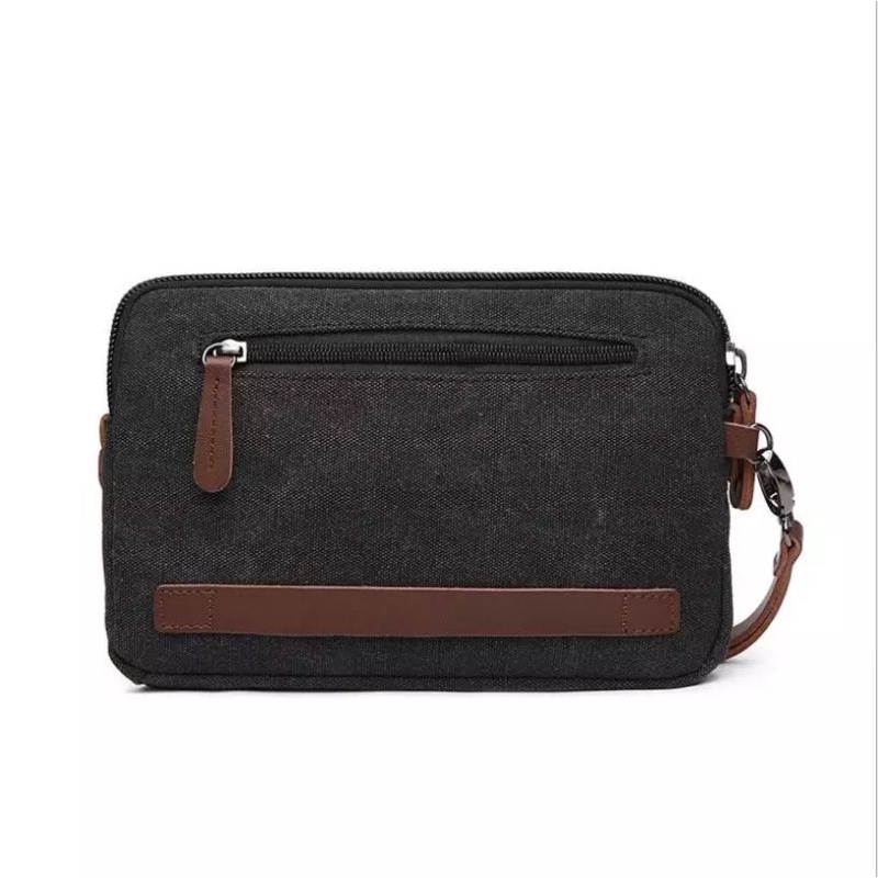 Tas tangan Handbag kain  kanvas  Tas tangan Pria Wanita Impor Pouch Lebih Tipis Santai