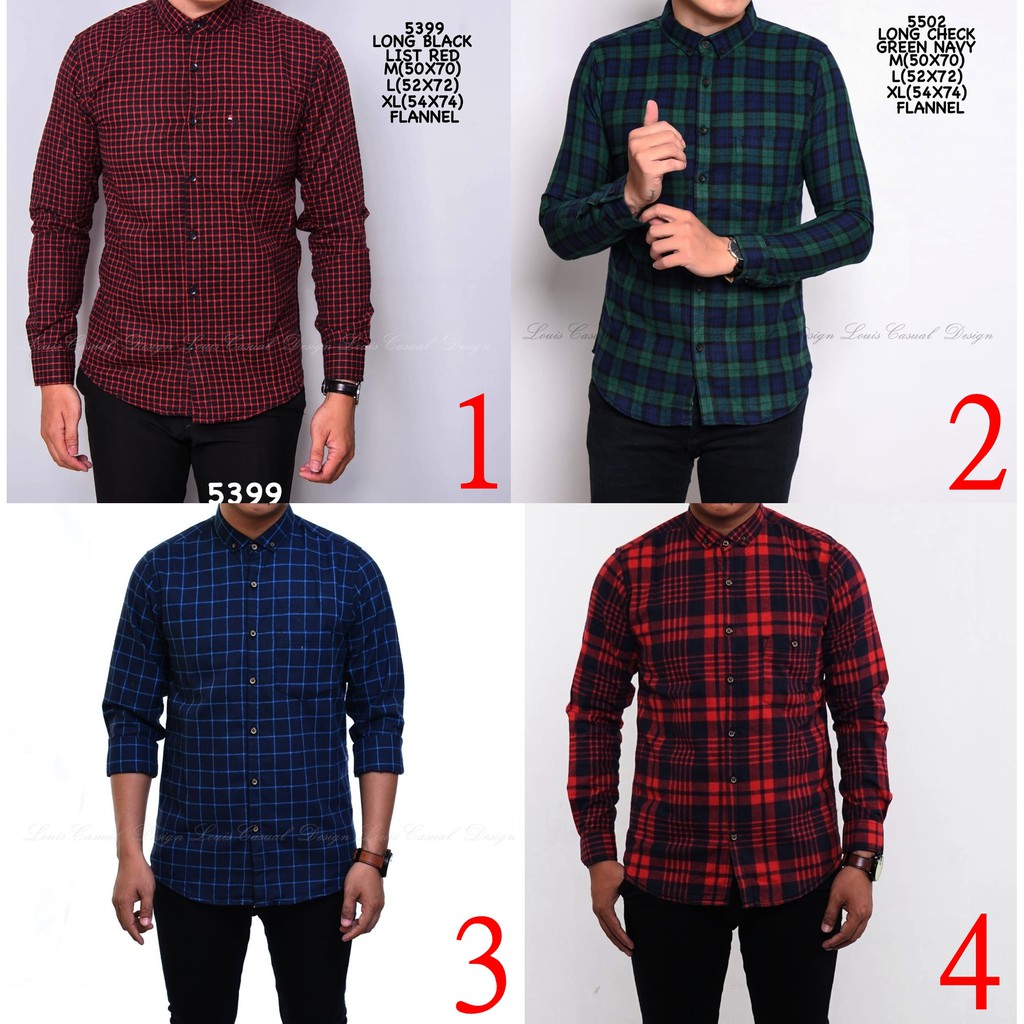 Kemeja Flanel Distro Tangan Lengan Panjang Motif Kotak Premium Slim Fit Pria Shopee Indonesia