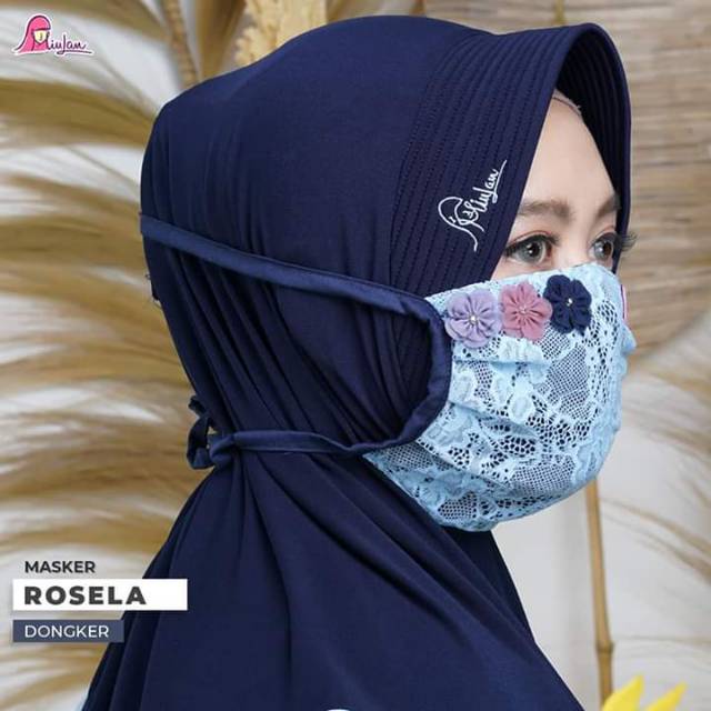 MASKER ROSELA MIULAN | MASKER BROKAT MIULAN | MASKER SYANTIK
