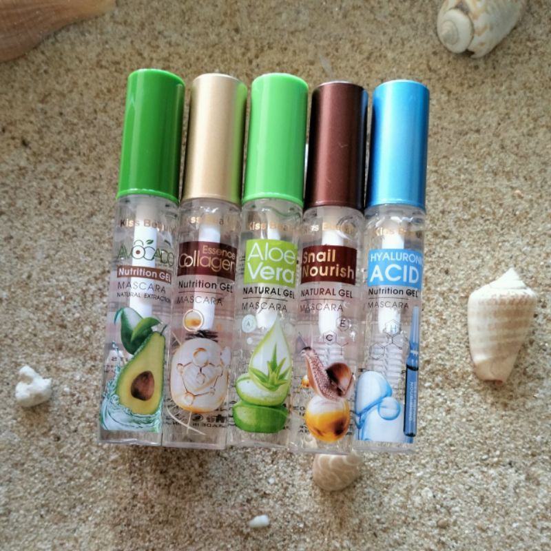 Mascara Nutrition Gel Transparan Kiss Beauty / Maskara Bening