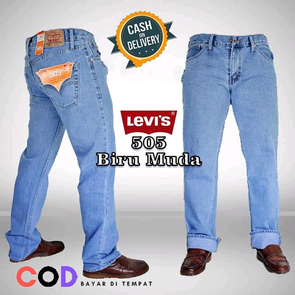 Celana Jeans Pajang Pria regularfit Jeans Denim Standart Size 27-38