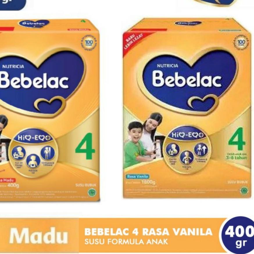 

COD-SR-1278|Bebelac 4 Rasa Vanila / Madu Susu Formula [400 g] susu Bubuk Pertumbuhan kids 4 tahun Ma