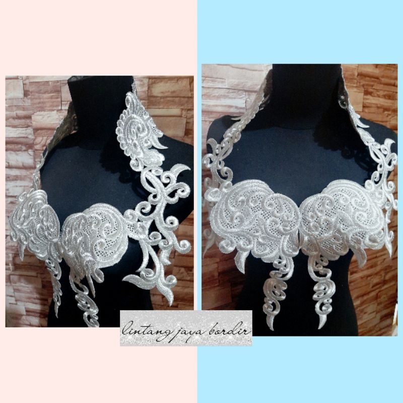 renda bordir aplikasi kebaya modern