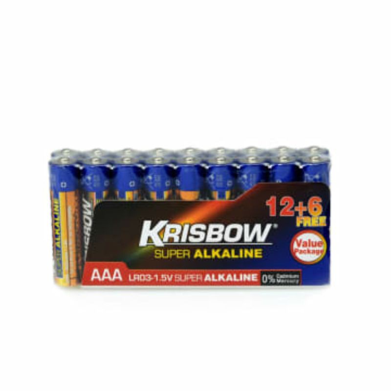 Baterai super alkaline krisbow AAA / Baterai remot A3 super alkaline krisbow