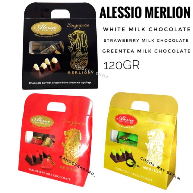 

Cokelat Alessio Segitiga Merlion Box 120gr / Alessio Cioccolato Merlion 120gr