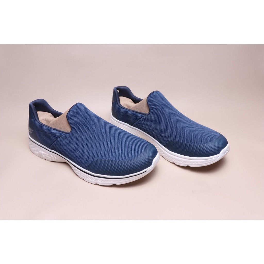 Sepatu Pria Skechers_Go Walk 4 Viability 54690-NVW Navy White Original