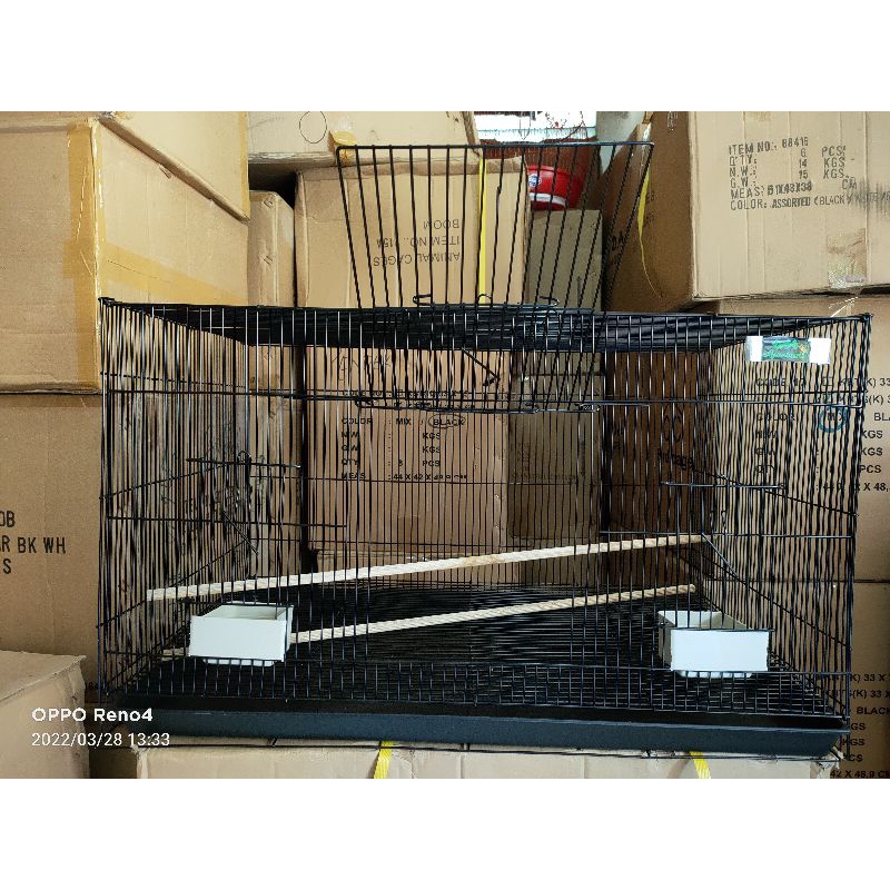 KANDANG KUCING BURUNG KELINCI BESI LIPAT MURAH JUMBO Size XXL 75X50X55 CM