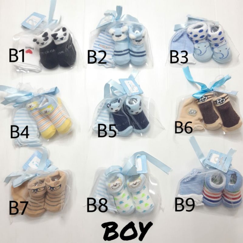 Booties &amp; Mitten Set / Kaos Kaki &amp; Sarung Tangan Bayi