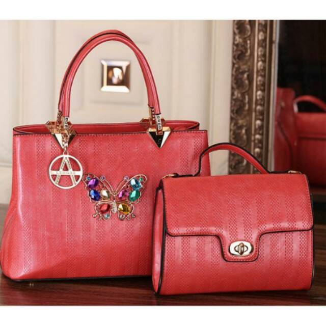 Tas lenore swarowski butterfly 2in1 2523