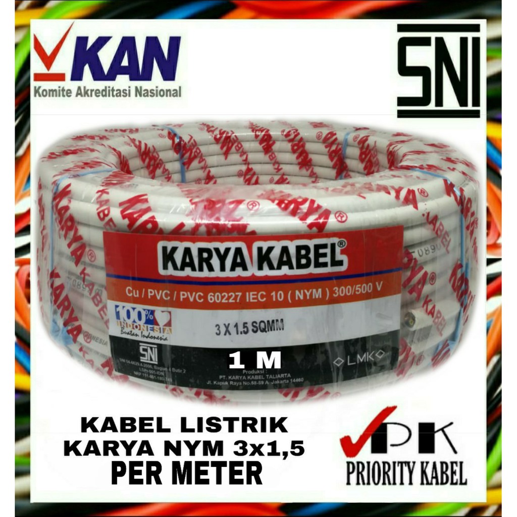 KARYA KABEL NYM 3x1,5 3x1.5 (Per Meter)