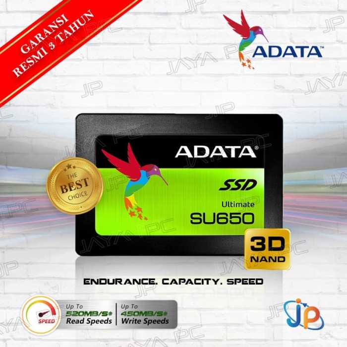 Adata SSD SU650 Ultimate 480GB Sata 3 - SU650 3D Nand 480 GB 2.5"
