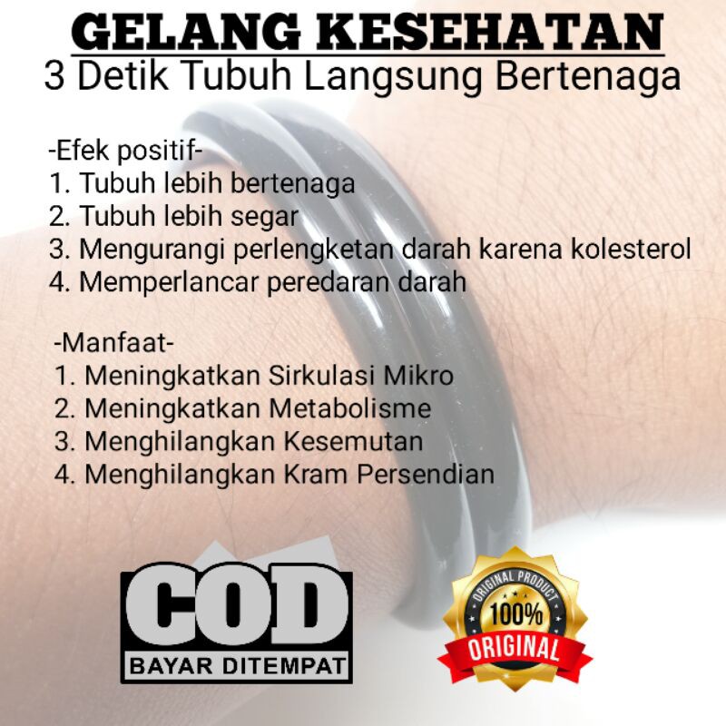 Gelang Kesehatan Pria Original Gelang Terapi Kesehatan Berbagai Penyakit