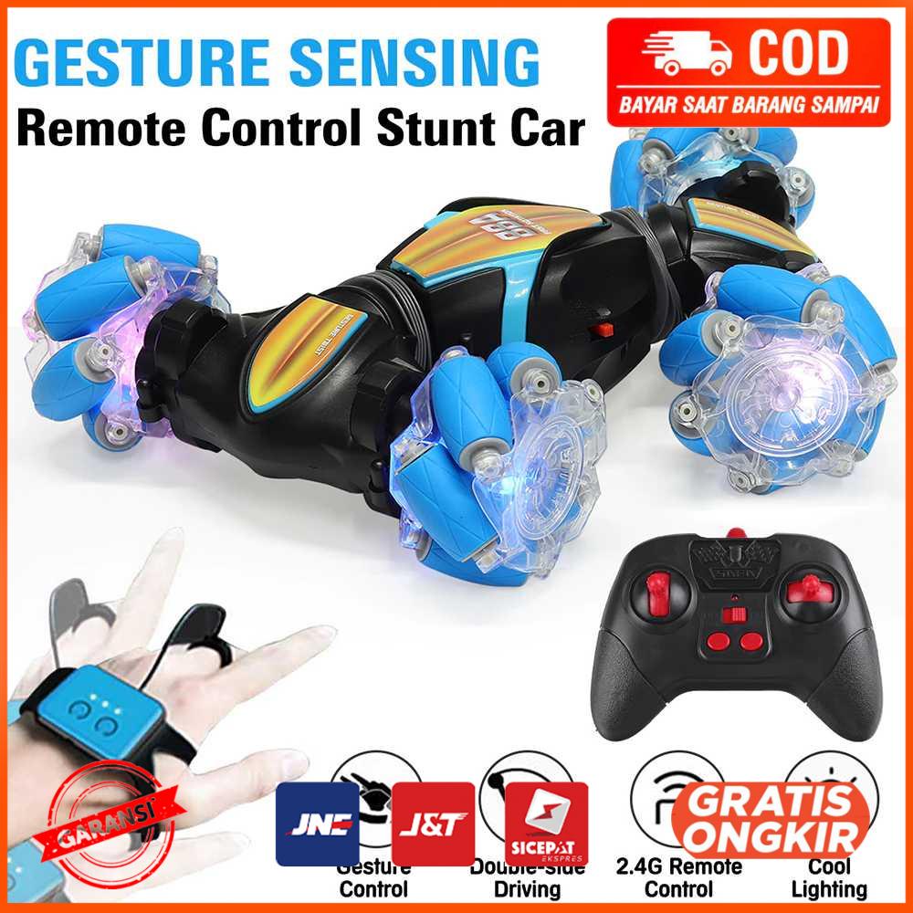 Mainan Remote Control Mobil RC Gesture Sensing Stunt Car