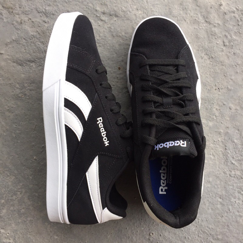 reebok royal complete 3.0 low black white