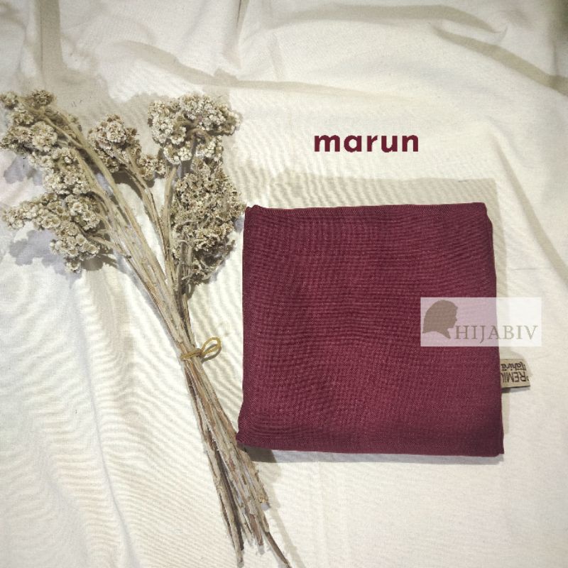 SEGI EMPAT PARIS PREMIUM FINISHING JAHIT TEPI ANTI LETOY (FREE POUCH)-PREMIUM MARUN