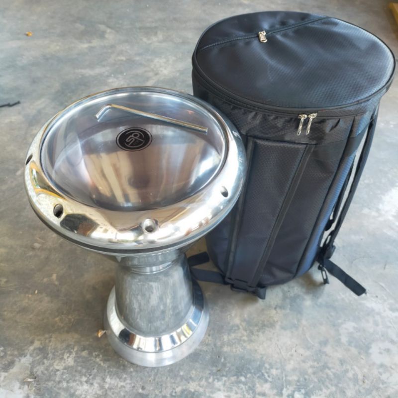 Darbuka gef sombaty gilap Crom 9inc fulset