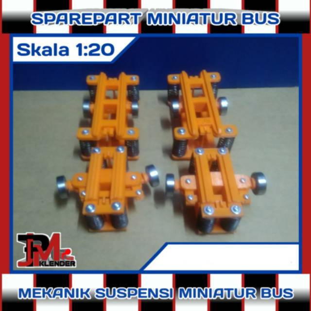 Mekanik Suspensi Miniatur Bus Skala 1:20