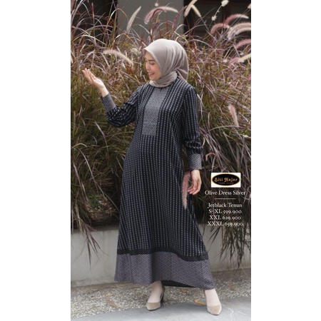 Baju Gamis Wanita Siti Hajar Olive dress