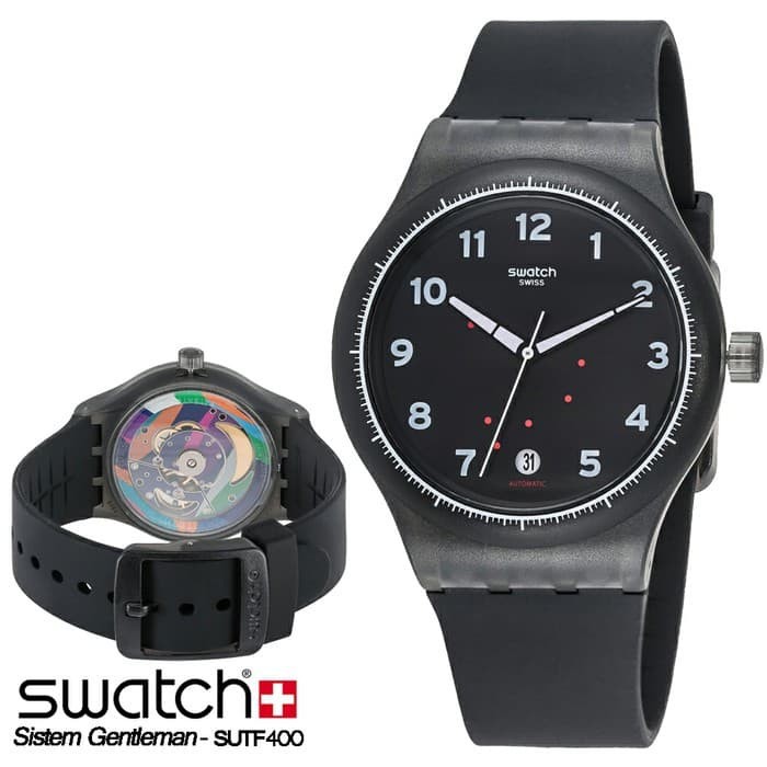 Jam tangan pria swatch sutf400