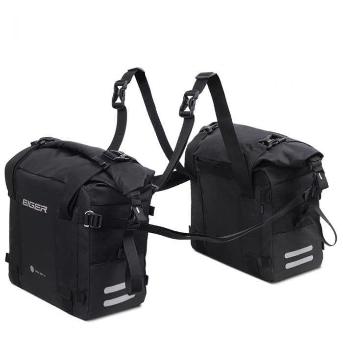 Tas Motor Eiger Riding 4348 Black Trax 1.1 Side Bag 20L Limited