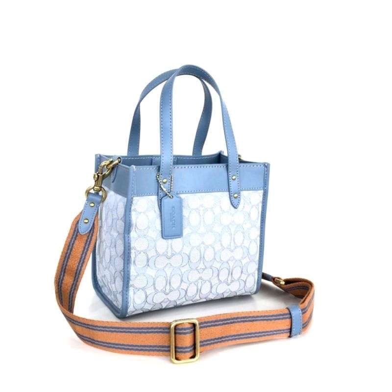 Coach Field Tote 22 In Signature Jacquard (C3865)