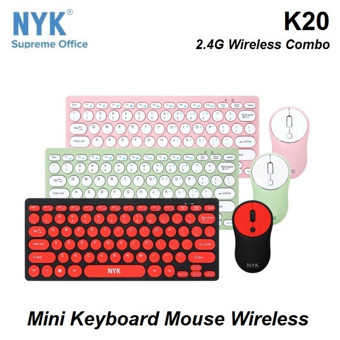 K20 NYK Keyboard Mouse WIreless Mini