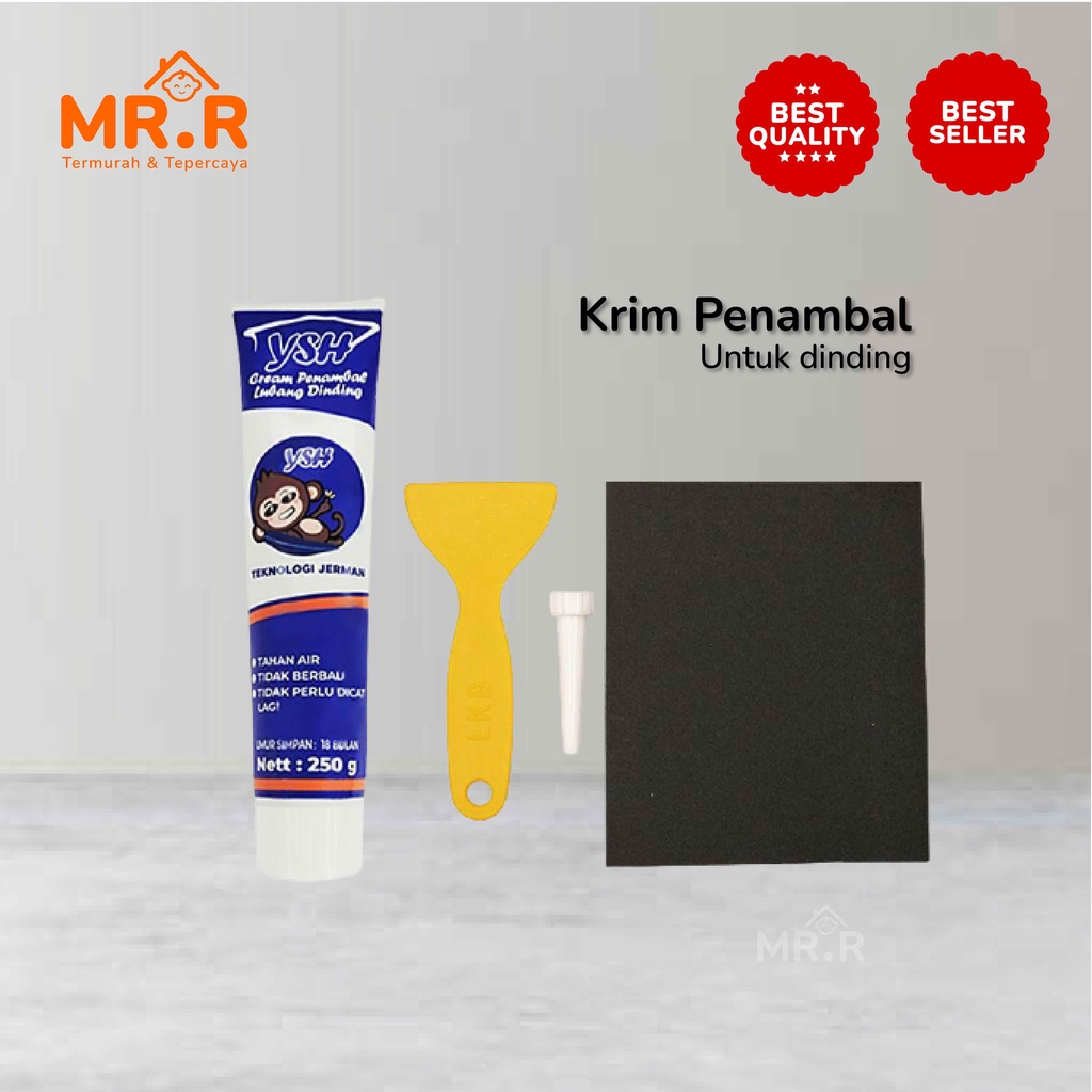 Dempul Tembok Krim Penambal Dinding Wall Repair Pasta Dempul Cream Penutup Dinding Waterproof 3 in 1