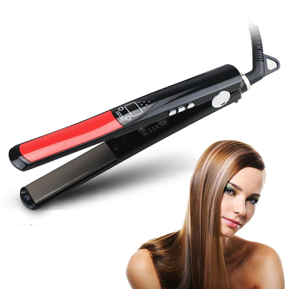 Professional Flat Iron Hair Straightener Flat Hair Control Dual